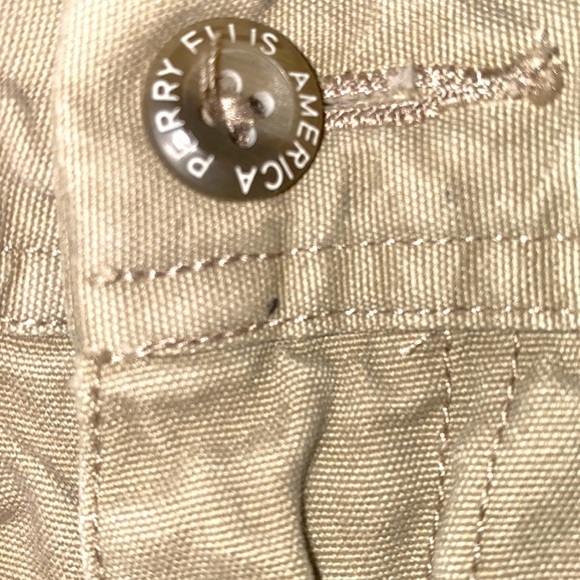 Perry Ellis mens khaki tan 💯 cotton cargo shorts. Size 36. - Picture 4 of 7